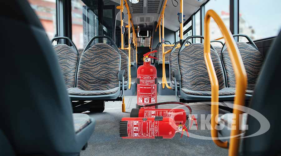 Otobüs Araç Yangın Söndürme Tüpü - Eksel Yangın