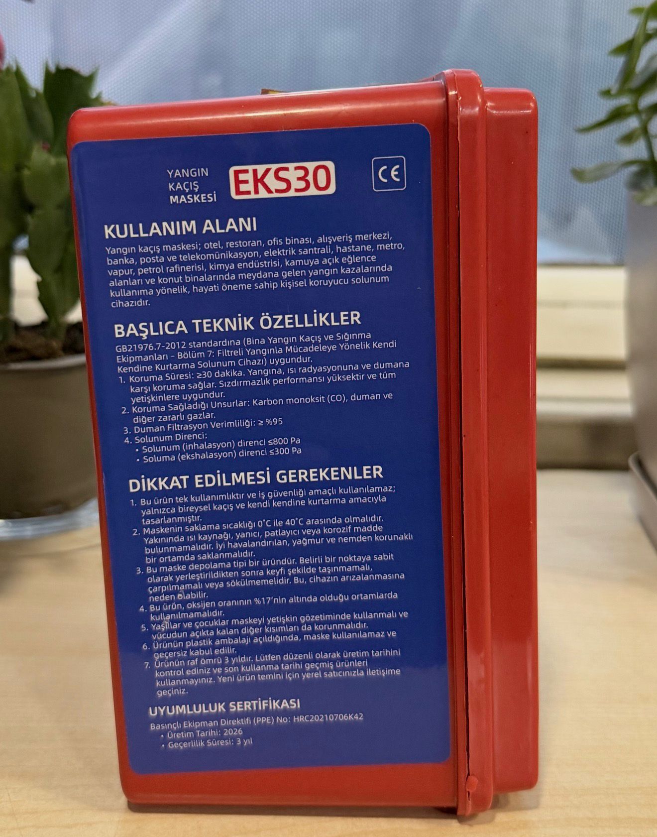 Yangın Kaçış Maskeleri - Eksel Yangın